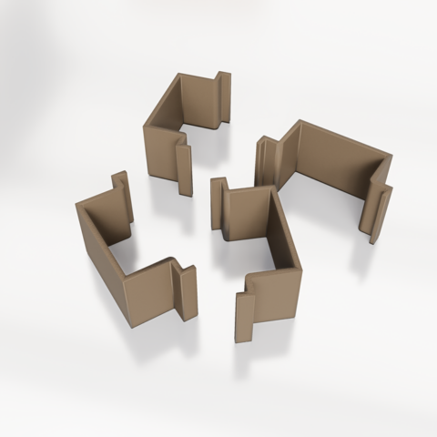 (Pack of 30pcs) 2.75 2-way Post Spacers 1/2 in.