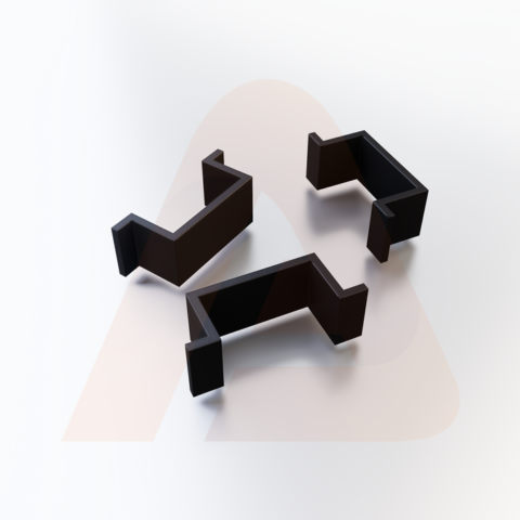 2.75 2-way Post Spacers 1/4 in. - Black