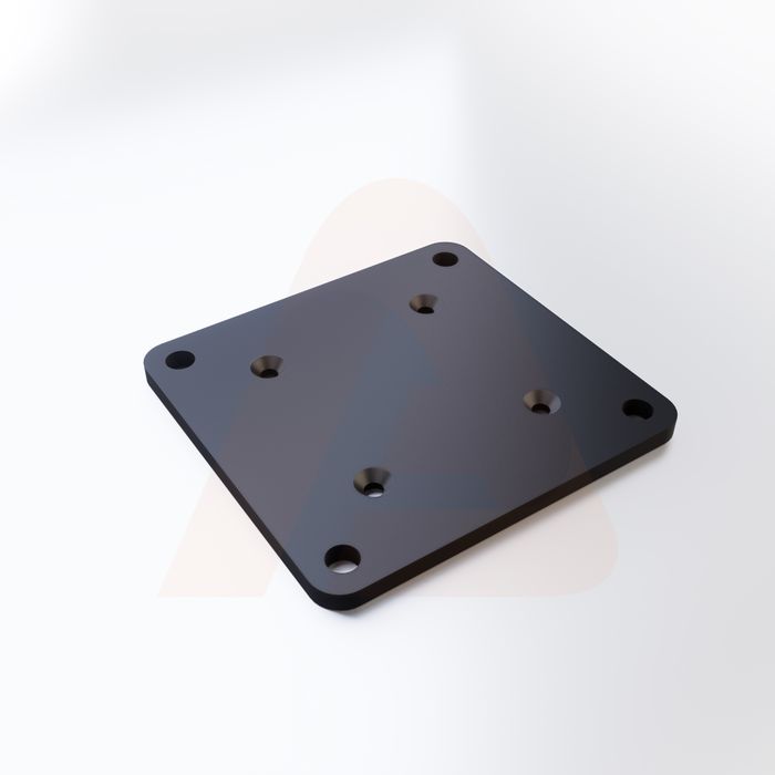 5x5 in. Base Plate - Black