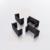Channel Cover Spacers 3/4 in. - Black