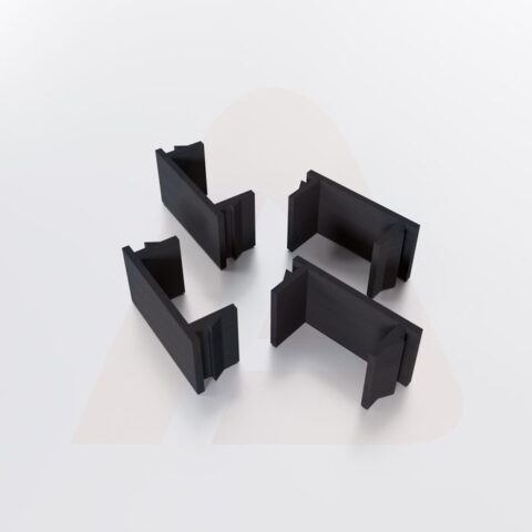 Channel Cover Spacers 1/2 in. - Black