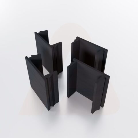 Channel Cover Spacers 4 in. - Black