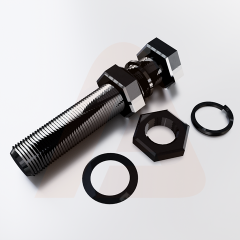 Bolt + Washer + Nut Black