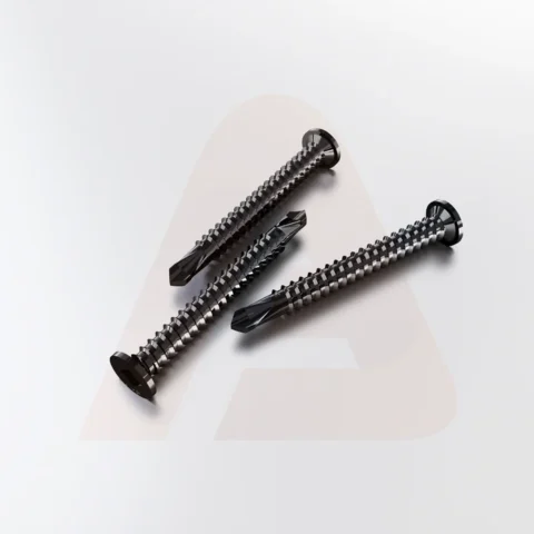 #10x1" Phillips Screws Pancake - Black