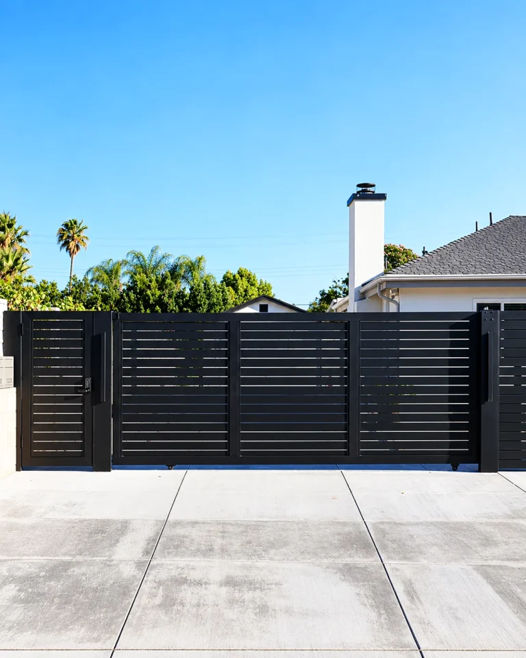 Installed Aluglobus gates