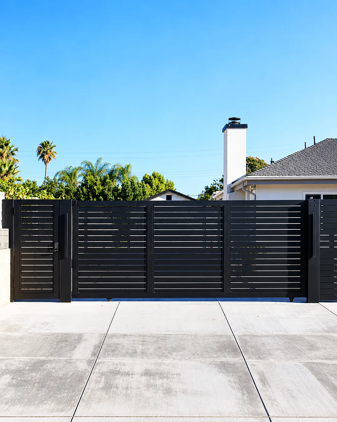 Installed Aluglobus gates