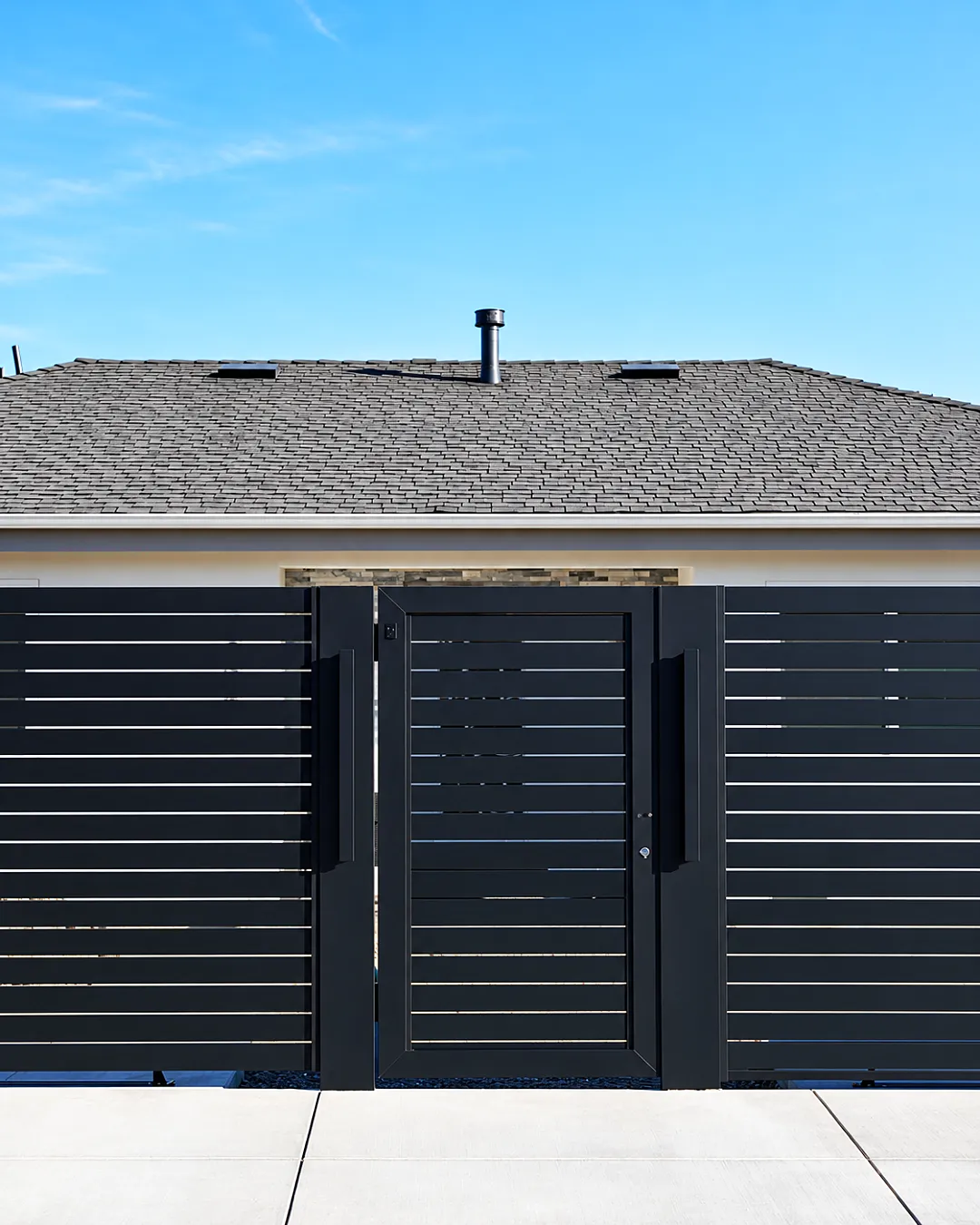Installed Aluglobus gates