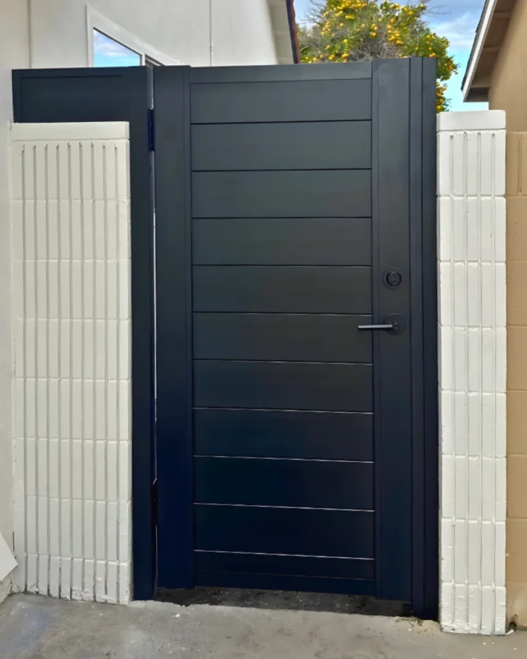 Installed Aluglobus gates