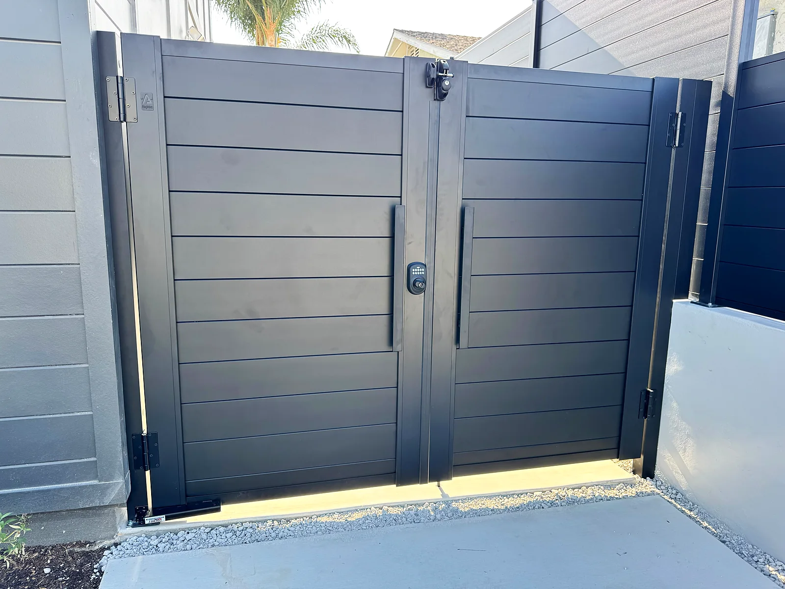 Installed Aluglobus gates