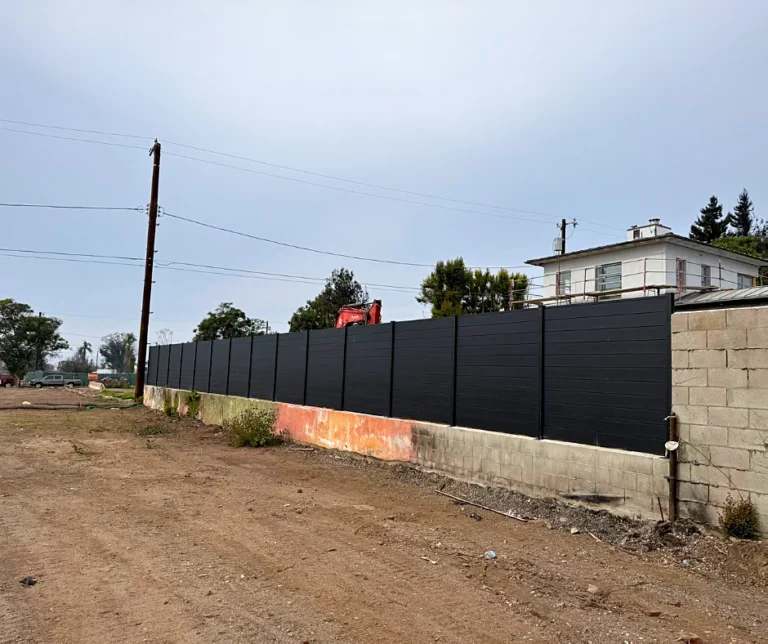 ALU60 T&G fence around a new lot