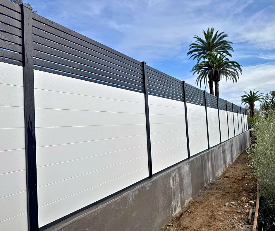 White T&G fence run