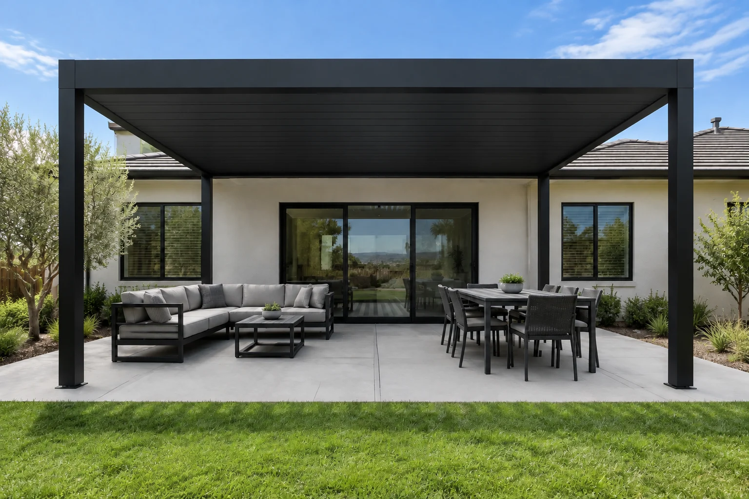 ALU FLEX DIY louver kit, product preview with the louvers fully closed