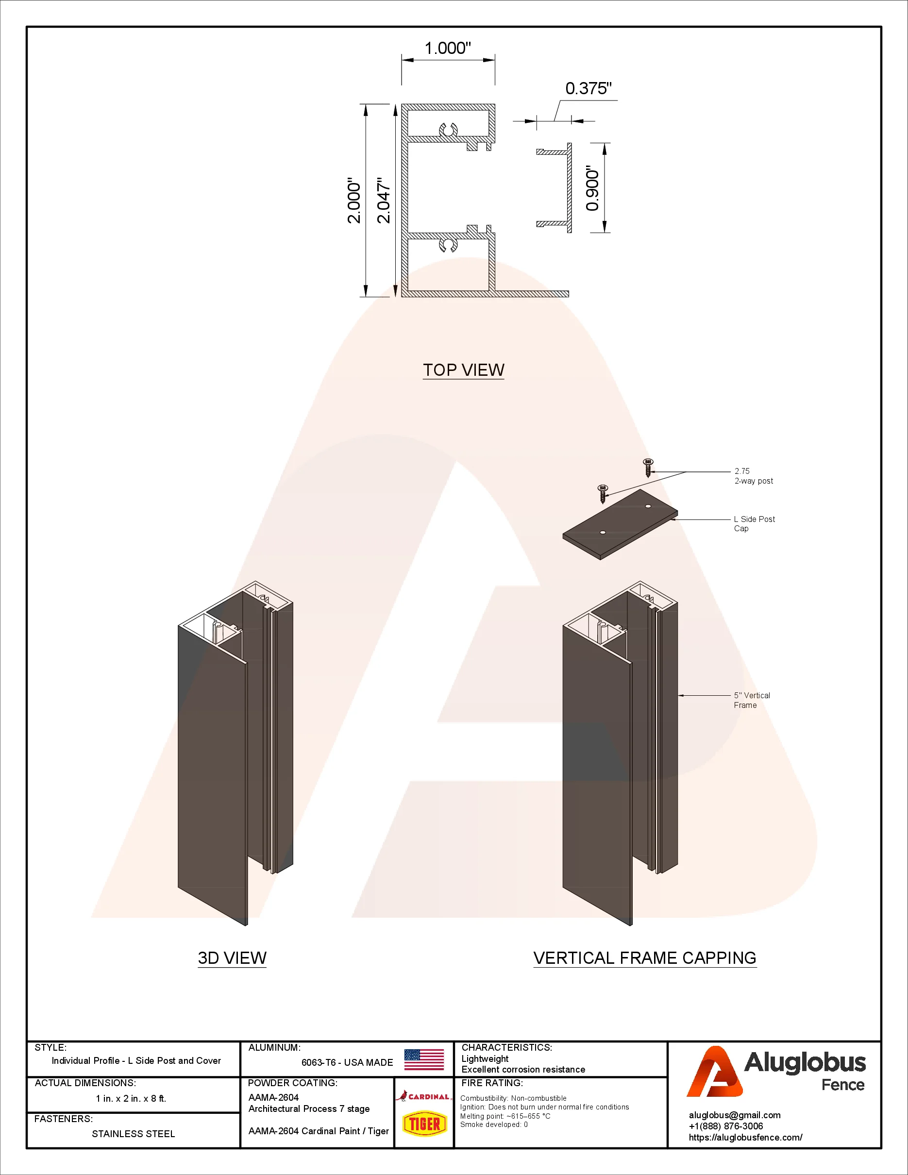 L-side post profile