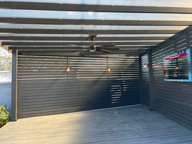 Aluglobus aluminum beam roof patio cover