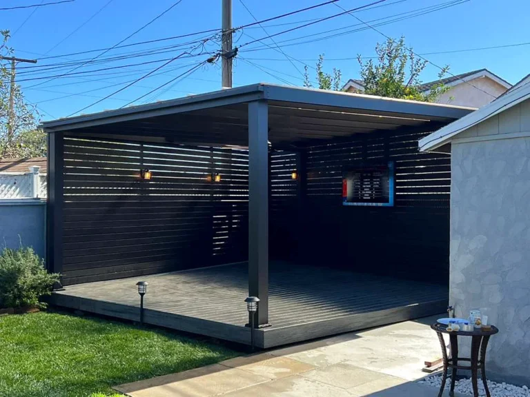 Aluglobus aluminum beam roof patio cover