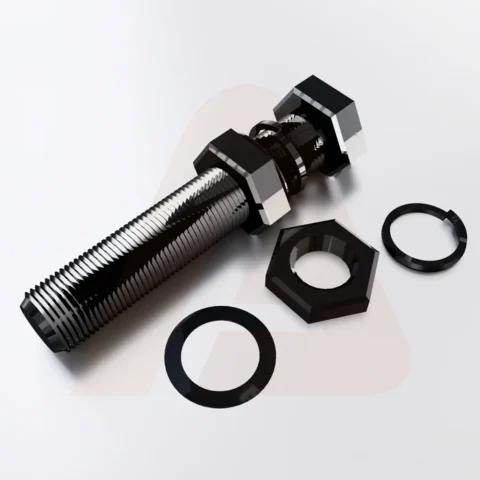 Bolt + Washer + Nut Black
