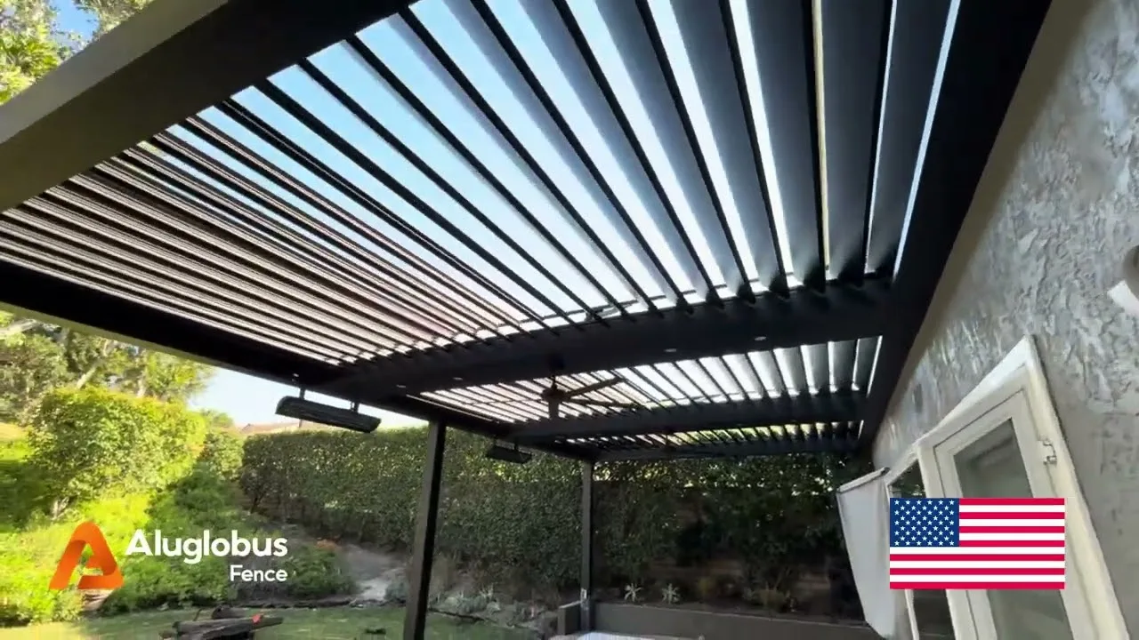 Shade, sun and rain control at the touch of a button