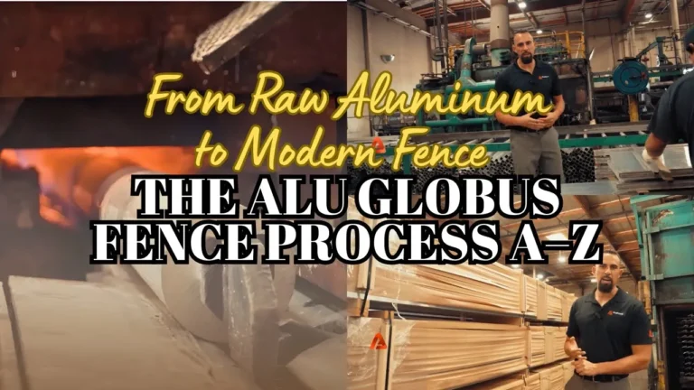 From raw aluminum to modern fence