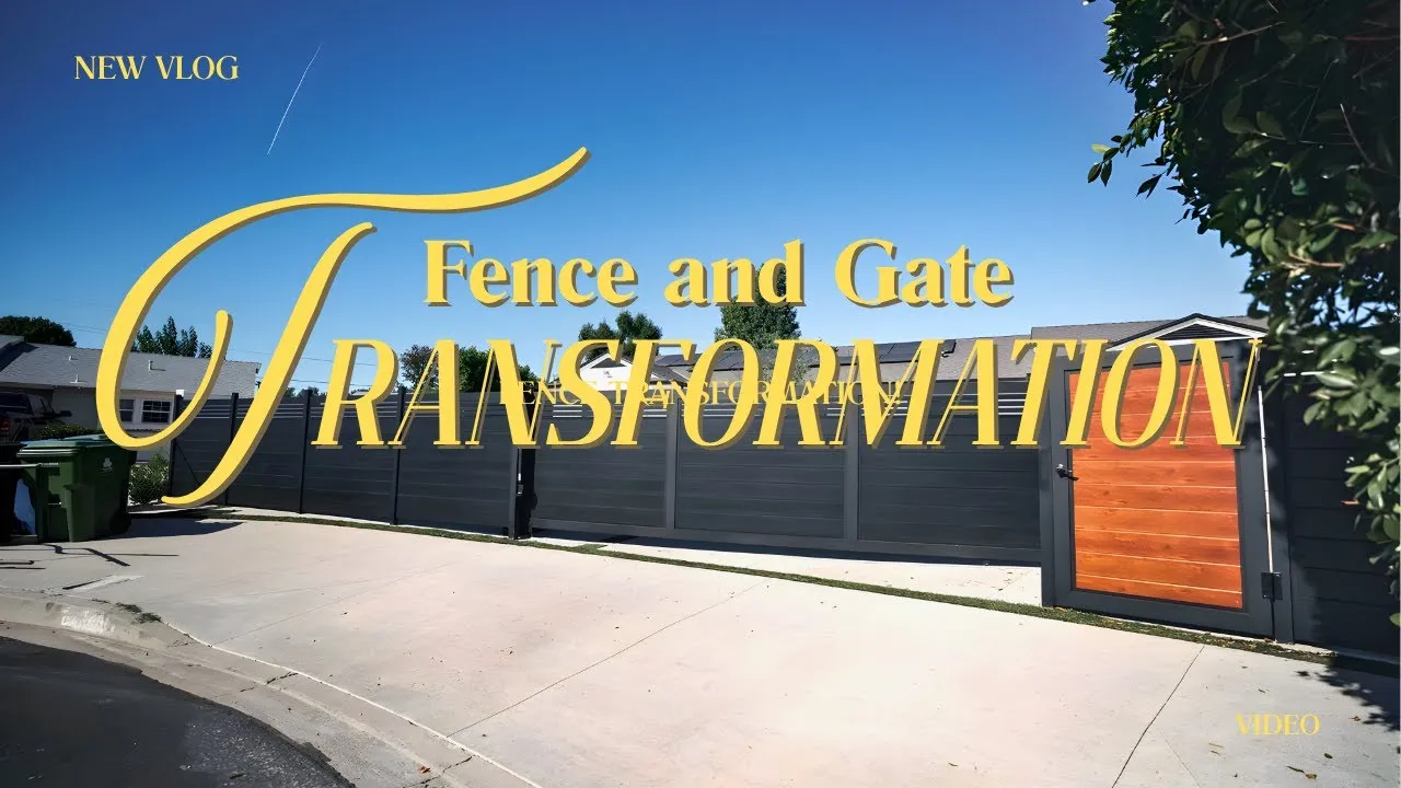 ALU60 + ALU20 fence and sliding gate, prep to finish