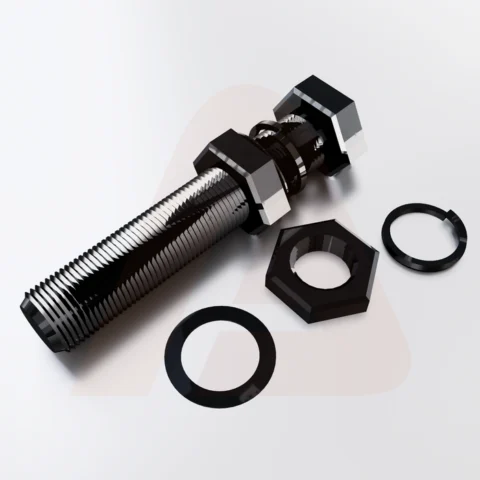 Bolt + Washer + Nut Black